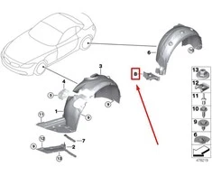 BMW Z4 E89 Galinis Kairysis Apsaugos Lipas Originalus 51717209817