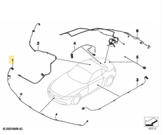 Bmw Z4 E89 Pdc Laidų Rinkinys Priekinis Originalus 61129225771