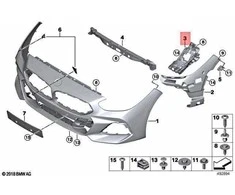 BMW Z4 G29 20i 30i M40i Priekinis Kairys Stiprintuvas Originalus 51118812077