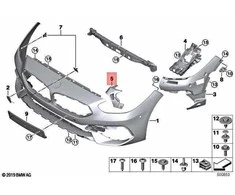Bmw Z4 G29 20i 30i Priekinis Dešinysis Bumperio Priedas Originalus 51118493056