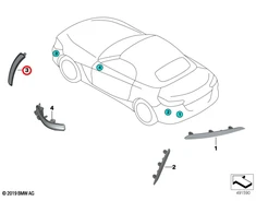 Bmw Z4 G29 30i M40i Kairysis Šoninis Žibintas Originalus 63147456341