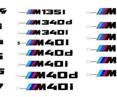 BMW Z4 M G29 Z4 M40i Roadster Užrašai juodai dažyti Z4 51142472846 Originalus