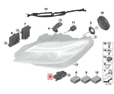 BMW Z4 Roadster E89 Z4 18 20 23i 28i 30i LED modulių rinkinys Originalus 63117348935