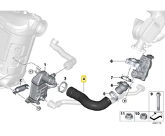 Bmw Žemas Slėgis Egr Šlaunis F40 F48 F39 Originalus 11718576812