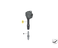 BMW Zondspule F20 F21 F22 F30 G20 G30 Originalus 12138643360