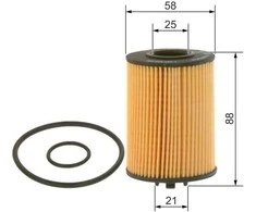 Bosch P7278 Alyvos filtras Automobiliui 1457429306
