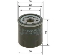 BOSCH alyvos filtras 0451103292 028115561B
