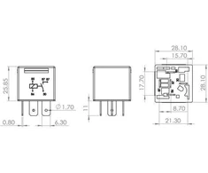 BOSCH daugiafunkcinė relė 0986AH0251 191927841
