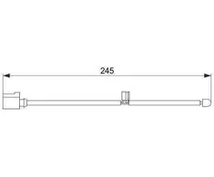 BOSCH įspėjamasis kontaktas, stabdžių trinkelių nusidėvėjimas 1987474563 7L0907637C