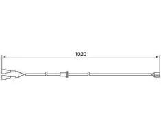 Bosch Įspėjamasis Kontaktas Porsche 928 Coupe 4 5 4 7 S Stabdžių Trinkelių Nusidėvėjimas 928 611 441 00 928 611 441 01