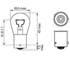 BOSCH lemputė 1987301018 01V409057