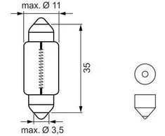 BOSCH lemputė 1987301501 128596000