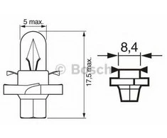 BOSCH lemputė 1987302235 2351MFX6