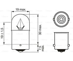 BOSCH lemputė 1987302505 01V409057