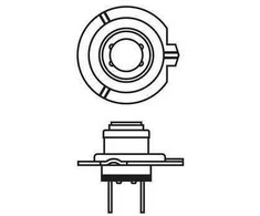 BOSCH lemputė, priekinis žibintas 1987301042 01V409057