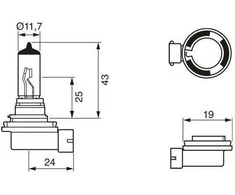 BOSCH lemputė, prožektorius 1987302481 ZF259010092