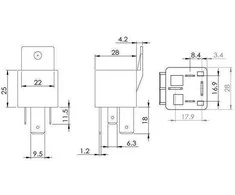 BOSCH relė, pagrindinė srovė 0986AH0081 1527015