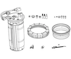 Bosch Šildymas Rezervuaro Įrenginys BMW 5 520i 525d 530i 535d 545i 13627552336 13627552337 13627552338