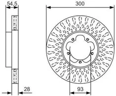 Bosch Stabdžių Diskas FORD Transit Mk6 2 2 TDCi 2 4 TDCi 3 2 TDCi 1715863 1715864 1715865