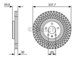 BOSCH stabdžių diskas 0986479C90 3C0615301C