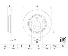 BOSCH stabdžių diskas 0986479F78 2196429