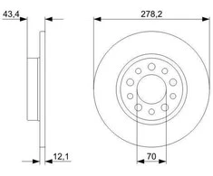 Bosch Stabdžių Diskas Alfa Romeo 159 Brera Giulietta Spider 2.0 JTDM 170Hp 939AXP1B 939DXP1B 940FXE1A