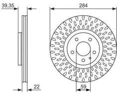 Bosch Stabdžių Diskas Alfa Romeo Gtv 916_ Spider 916_ 71741053 71741054 71741055