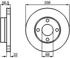 Bosch Stabdžių Diskas Audi 80 B4 Coupe B3 2.0 2.3 2.3E 1781 1984 2226 2309 7136091 7136092