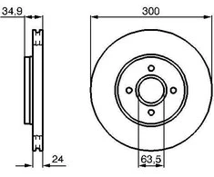 Bosch Stabdžių Diskas Ford Focus Mk1 St170 2 0 Brembo 25712 25714 25715