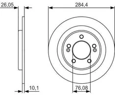 Bosch Stabdžių Diskas Hyundai I30 Ii Kia Ceed Ii Pro Ceed Ii 583112A000 58311A000