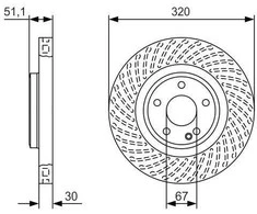 Bosch Stabdžių Diskas Infiniti Q30 QX30 Mercedes-Benz A B CLA GLA 0002568002 0002568003