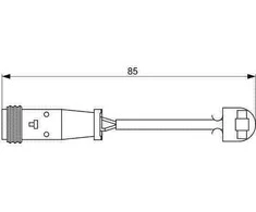 BOSCH stabdžių trinkelių nusidėvėjimo jutiklis 1987473038 2E0906206B