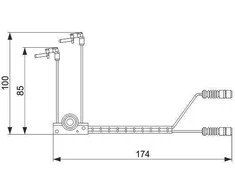 Bosch Stabdžių Trinkelių Nusidėvėjimo Jutiklis Mercedes-Benz G-Klasė W460 W461 W463 4604602 4604603