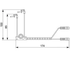 Bosch Stabdžių Trinkelių Nusidėvėjimo Jutiklis Mercedes-Benz G-Klasė W460 W461 W463 4604602 4604603
