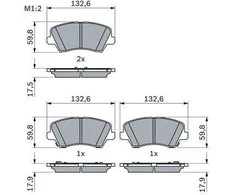 BOSCH stabdžių trinkelių rinkinys 0986424863 58101G4A05