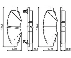 Bosch Stabdžių Trinkelių Rinkinys Toyota Hilux KGN15 TGN15 KUN15 KUN10 04465 04466 04465 04466