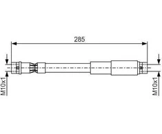 Bosch Stabdžių Žarna Audi 80 B3 B4 90 Cabriolet Coupe 2.0 2.3 2.6 2.8 1.6 1.8 1.9 4A0615107 4A0615107A 4A0615107B