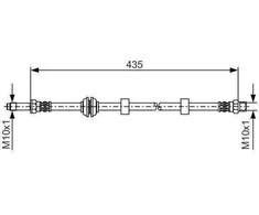 BOSCH stabdžių žarna 1987476415 1H0611701F