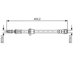 Bosch Stabdžių Žarna Mini F55 F56 F57 Cooper S JCW One D SD 34116755963 34116755964 34116755965