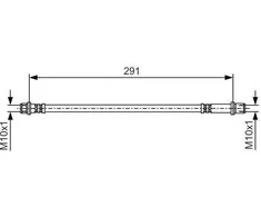 BOSCH stabdžių žarna 1987481A24 9094702G18
