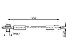 BOSCH stabdžių žarna Audi Allroad C5 (4bh) 1987481091 4Z7611775