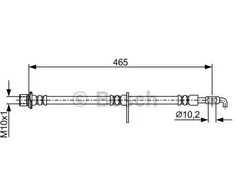 Bosch Stabdžių Žarna Lexus Es Gs Gsv40 Gsv40 277hp 3456cc 0446556020 0446556030