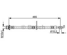 Bosch Stabdžių Žarna LEXUS ES TOYOTA CAMRY RAV 4 III Stabdžių Žarna 04465 35220 04465 35220