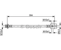 BOSCH stabdžių žarna Nissan Pathfinder Ii (r50) 1987481818 462100W060