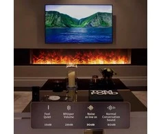 Cann 3D simuliacija LED elektrinis židinys 80x24x17cm