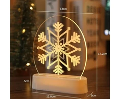 CANN Kalėdinė dekoracija 3D šviestuvas - Snaigė NYG059SNOWFLAKE
