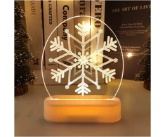 CANN Kalėdinė dekoracija 3D šviestuvas - Snaigė NYG059SNOWFLAKE
