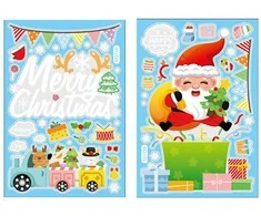 CANN Kalėdiniai langų lipdukai 6vnt NYstickers
