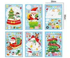 CANN Kalėdiniai langų lipdukai 6vnt NYstickers