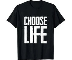 Cann Marškinėliai vyrams ir moterims (unisex) "Choose Life" Juodas L
